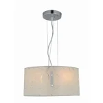 Trio SPIRELLI függeszték fém, üveg, króm, fehér, E27 - 304400201 Olcsó