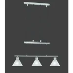 Olcsóbb Trio STAMINA függeszték fém, üveg, nikkel, fehér, E14 - 3751031-07