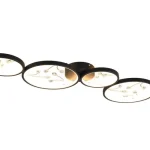 Outlet Trio GROOVY mennyezet lámpa fém, fekete, LED, 3000K, 37W, 4600lm - 642110432