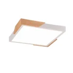 Trio META mennyezet lámpa fém, fa, fehér, barna, LED, 3000K, 20W, 2400lm - R67191131 Vedd meg online