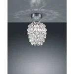 Trio PETTY mennyezet lámpa fém, műanyag, króm, áttetsző, E14 - R60451006 Kihagyhatatlan ajánlat