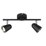 Nézd meg most Trio TOULOUSE szpot lámpa fém, műanyag, fekete, LED, 3000K, 2x3.5W, 800lm - R82122132