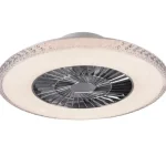 Trio HARSTAD ventilátoros lámpa fém, műanyag, króm, fehér, LED, 3000K-6500K, 39.6W, 3900lm - R62412106 Ne maradj le
