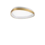 Olcsó IdealLux GEMINI PL D042 mennyezet lámpa fém, műanyag, sárgaréz, fehér, LED, 3000K, 23W, 3100lm - 328034