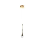 Vedd meg online Azzardo DALMA függeszték fém, akrill, arany, áttetsző, LED, 3000K, 4W, 320lm - 6006