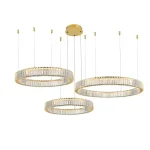 Utolsó esély Azzardo SPARK függeszték fém, üveg, arany, áttetsző, LED-TRIAC, 3000K, 144W, 7840lm - 5794