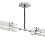 Rabalux TEODORO fürdőszobai mennyezet lámpa fém, üveg, króm, áttetsző, E14, IP44 - 75030 Szuper ajánlat