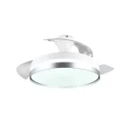 Trio LINDBERG ventilátoros lámpa műanyag, fehér, szürke, LED, 2700K - 6500K, 35W, 4050lm - R67382187 Árcsökkenés