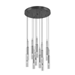 Trio LUCENT függeszték fém, üveg, fekete, króm, áttetsző, LED, 2300K - 3000K - 4000K, 11x2.8W, 11x280lm - 344531120 Utolsó esély