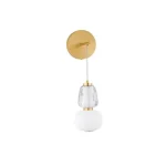 Nézd meg most NovaLuce MOVIL fali lámpa fém, üveg, arany, fehér, LED, 3000K, 18W, 2335lm - 9030540