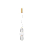 NovaLuce MOVIL függeszték fém, üveg, arany, fehér, LED, 3000K, 28W, 3745lm - 9030537 Legjobb ár