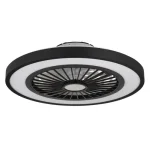 Nézd meg most Globo BLIZZAK ventilátoros lámpa fém, műanyag, fekete, fehér, LED, 3000K - 6500K, 45W, 2080lm - 03653