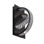 Szuper ajánlat Zuma Tula fali lámpa fém,kristály,fekete,áttetsző,LED,3000K-6000K,10W,1150Lm - ZU-MX3274-2-3BCT