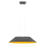 REDO AKIRA függeszték, fém, műanyag, szürke, sárga, LED, 3000K, 12W, 950lm - 01-3527 Azonnali szállítás