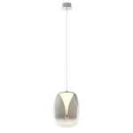 REDO DROP függeszték, fém, üveg, fekete, füstszín, LED, 3000K, 15W, 1050lm - 01-3630 Ne maradj le