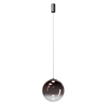 Utolsó esély REDO IRIDES függeszték, fém, üveg, fekete, kávé, LED, 2700K, 12W, 774lm - 01-4099