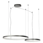 REDO ORION függeszték, fém, nikkel, LED, 2700K-3000K-4000K, 98W, 6148lm - 01-3880 Biztonságos vásárlás