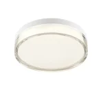 Vedd meg most REDO FRISBI mennyezetlámpa, fém, műanyag, fehér, áttetsző, LED, 3000K-4000K, 12W, 698lm, IP44 - 02-3731