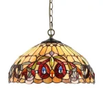 Prezent TIFFANY függeszték fém, üveg, sokszínű, E27 - 1704 Csak ma