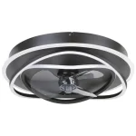 Vedd meg online Eglo NAMORI ventilátor fém, műanyag, fekete, fehér, LED, 36W, 2700K-6500k, 4400 Lm - 35146