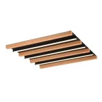 Trio FONTANA mennyezeti lámpa, fém, fa, fekete, barna, LED, 22W, 2450lm, 3000K - Trio-648914532 Gyors kiszállítás