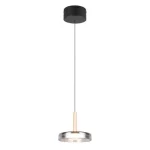 Trio CELESTE függeszték, fém, üveg, fekete, króm, LED, 10W, 1100lm, 3000K - Trio-354910132 Expressz kézbesítés