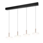 Trio CELESTE függeszték, fém, üveg, fekete, fehér, LED, 28W, 3000lm, 3000K - Trio-354910465 Csak ma