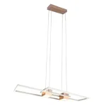 Trio ALBANY függeszték, fém, barna, fehér, LED, 37W, 4300lm, 2700K-6500K - Trio-347710465 Biztonságos fizetés