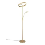 Trio WILLIS állólámpa, fém, arany, LED, 44.5W, 4600lm+550lm, 2700K+3200K+4000K - Trio-449510279 Ne maradj le