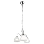 Trio DOBBY csillár, fém, üveg, nikkel, kék, E27 - Trio-R31053007 Prémium