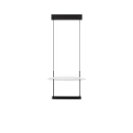 NovaLuce DIONA függeszték fém, fekete, fehér, LED Triac, 29W, 3000K, 1650 Lm - NL-9580671 Szezonális akció