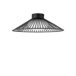 Szezonális akció NovaLuce BRUME mennyezet lámpa fém, üveg, fekete, opál, LED, 15W, 3000K, 688 Lm - NL-9620150