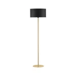 NovaLuce SIBNIA állólámpa fém, szövet, fekete, arany, E27 - NL-9695333 Outlet