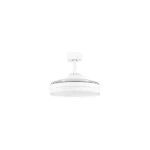 NovaLuce NEVMA ventilátoros mennyezet lámpa fém, műanyag, fehér, áttetsző, LED, 36W, 3000-4000-6500K, 4100 Lm - NL-9952378 Bestseller