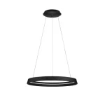 Szuper ajánlat NovaLuce ORMI függeszték fém, akrill, fekete, LED Triac, 52W, 2700-3000K, 3717 Lm - NL-9030522