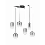Olcsó NovaLuce AELIA függeszték fém, üveg, fekete,füstszín, LED, 25W, 3000K, 2792 Lm - NL-9009143