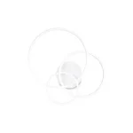 Vásárlói kedvenc Ideallux FRAME PL CERCHIO BIANCO mennyezeti lámpa fém, műanyag, fehér, opál, LED, 41W, 4550lm, 2700K - 341309