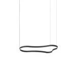 Olcsóbb Ideallux WAVES-2 SP NERO függeszték fém, fekete, LED, 45W, 6350lm, 3000K - 345246