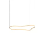 Szuper ajánlat Ideallux WAVES-3 SP ORO függeszték fém, arany, LED, 54W, 7500lm, 3000K - 345284
