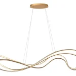 Olcsóbb Lucide SARDANA függeszték fém, műanyag, arany, fehér, LED dim, 54W, 2700K, 3500 Lm - 52400/59/02