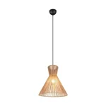 Trio ROSALIE függeszték fém, papír, fekete, barna, E27 - R36191036 Gyors kiszállítás
