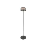 Rabalux XELIRA állólámpa fém, üveg, fekete, füstszín, LED, 20W, 3000-4000-6000K, 1050Lm - 74038 Végkiárusítás