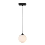 Rabalux LITRACK függesztett lámpa mágneses sínrendszerhez fém, üveg, fekete, fehér, LED, 5W, 360Lm - 70131 Legkelendőbb