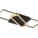 Rabalux KITLEE mennyezet lámpa fém, műanyag, fekete, arany, fehér, LED, 40W, 3000-6500K, 3600Lm - 71391 Végkiárusítás