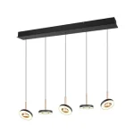 Trio GUANO függeszték fém, akril, nikkel, fekete, barna, fehér, LED, 40W, 2300-3000-4000K, 4250Lm - 334410565 Végkiárusítás