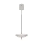 Trio KEATON függeszték fém, akril, szürke, fehér, LED, 34,5W, 2300-3000-4000K, 4000Lm - 340219176 Legkelendőbb