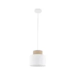 TK Lighting DUO függeszték fém, szövet, fehér, bézs, E27 - TK-10078 Legjobb ár