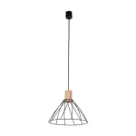 TK Lighting MODESTO függeszték fém, fa, fekete, barna, GU10 - TK-10156 Gyors kiszállítás