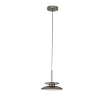 Olcsóbb NovaLuce ESTI függeszték fém, üveg, nikkel, füstszín, LED, 10W, 3000K, 543 Lm - NL-9088218