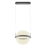 Végkiárusítás Redo ATLAS függeszték fém, akril, fekete, áttetsző, LED, 34W, 1998lm, 2700K - 01-4373